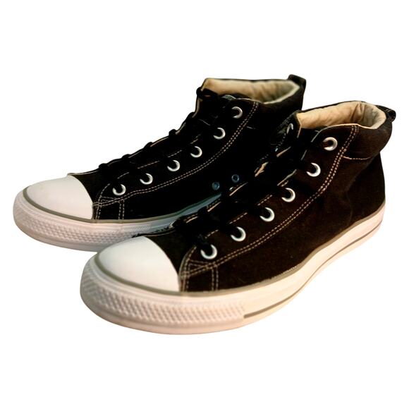 Converse Chuck Taylor All Star Mens Mid Cut Black Sneakers - Size 11 - Picture 3 of 8